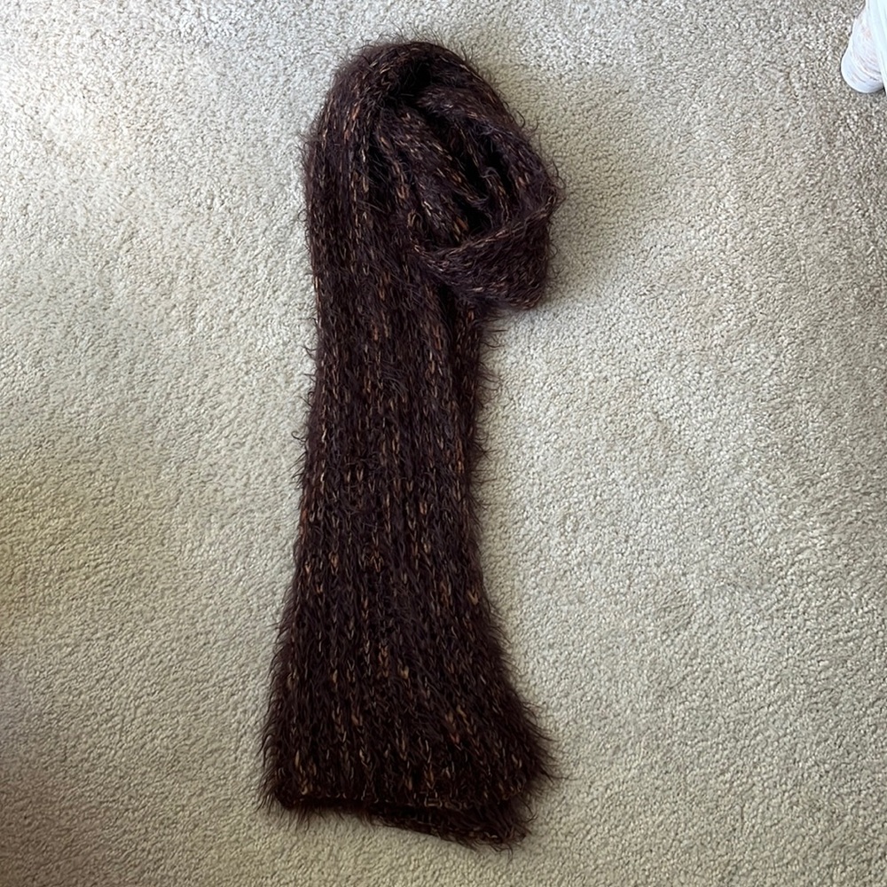 Brown mink like scarf